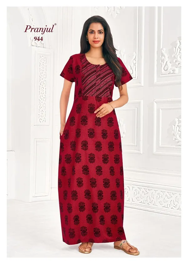Pure Cotton Pranjul Nighty | PN944